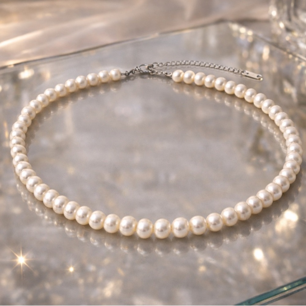 Freshwater Cultured Pearl Necklace 8-9mm Genuine Handpicked Pearls 18” Luxury